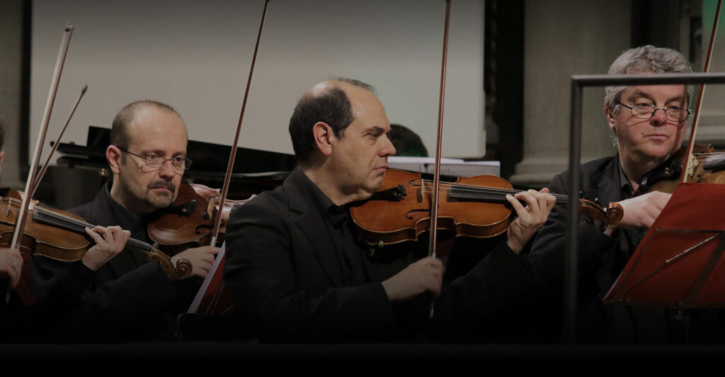 fotografia del violinista Marco Lorenzini